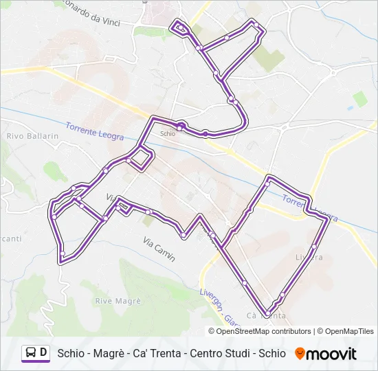 D Bus Line Map