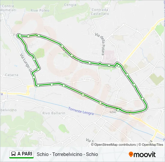 A PARI Bus Line Map