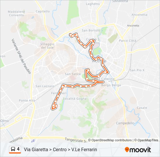 4 Bus Line Map