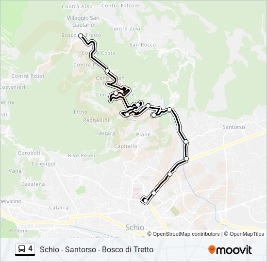 4 bus Line Map