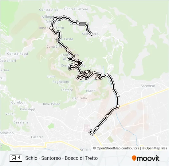 4 Bus Line Map