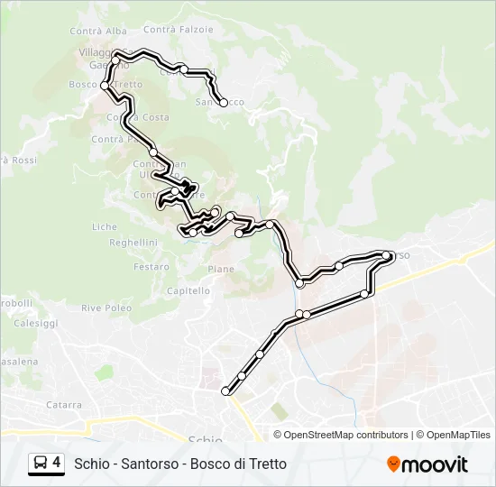 4 Bus Line Map