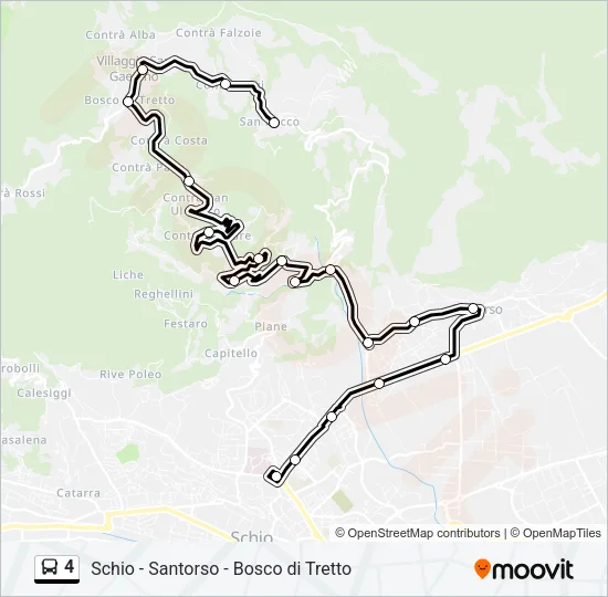 4 Bus Line Map