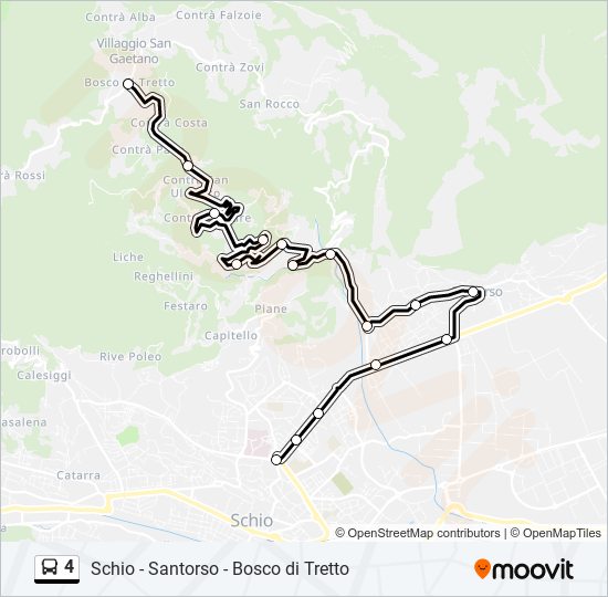 4 bus Line Map