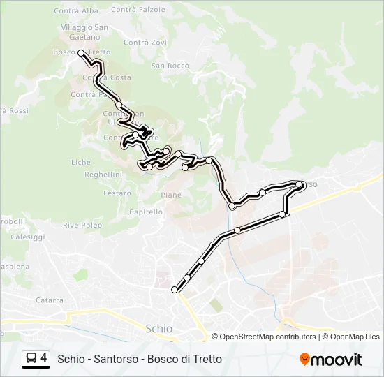 4 Bus Line Map