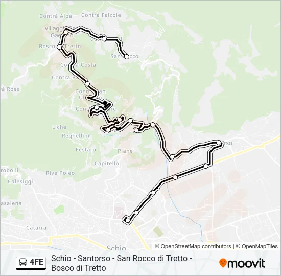 4FE Bus Line Map