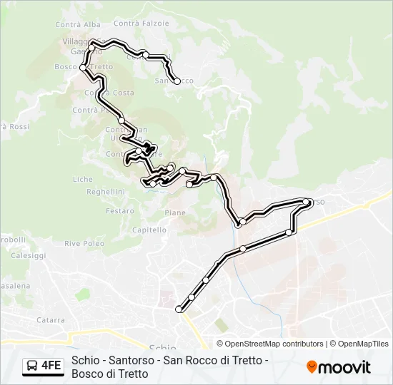 4FE Bus Line Map
