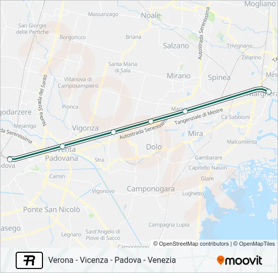 R Train Line Map