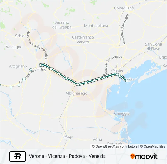 R Train Line Map