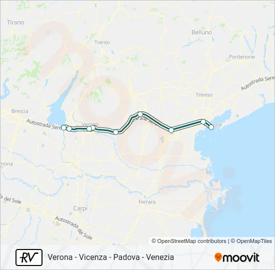 RV Train Line Map