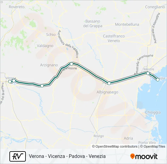 RV Train Line Map