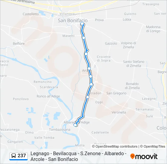 237 Bus Line Map