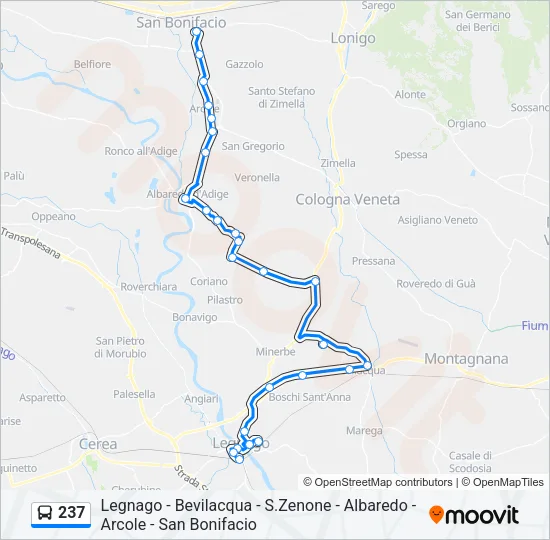 237 Bus Line Map