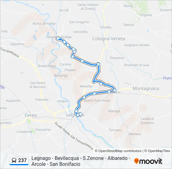 237 Bus Line Map