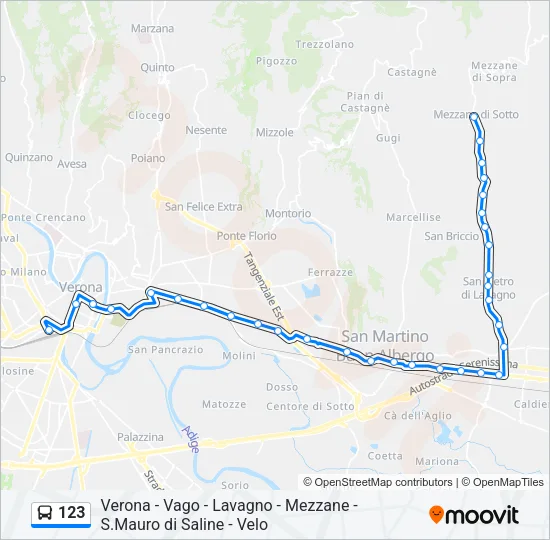 123 Bus Line Map