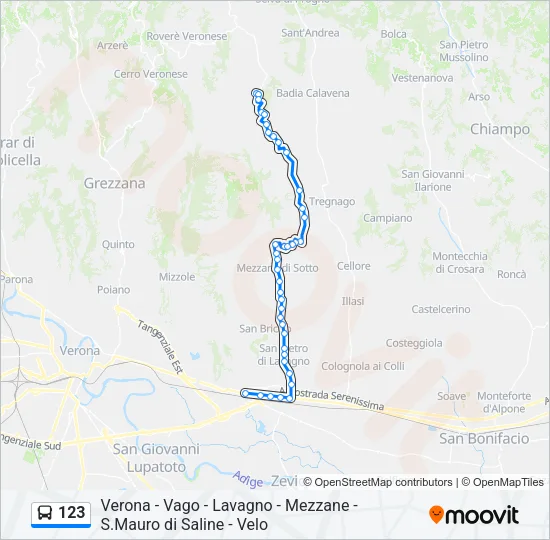 123 Bus Line Map