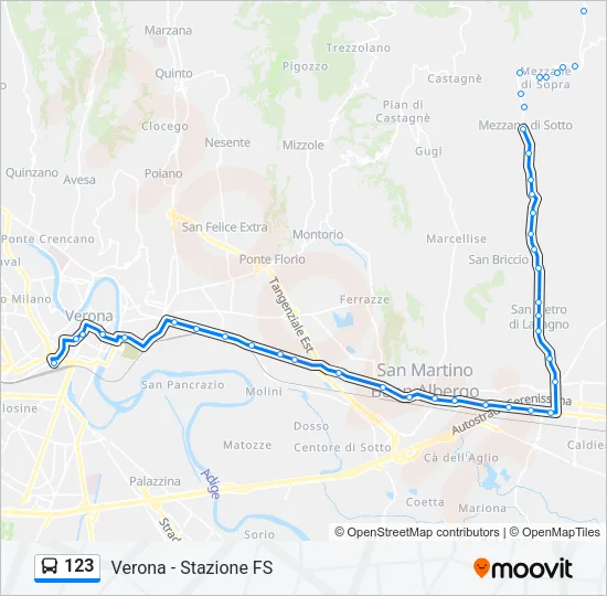 123 Bus Line Map