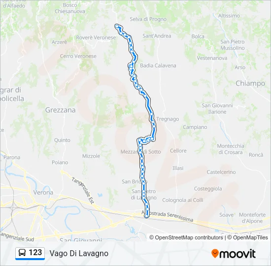 123 Bus Line Map