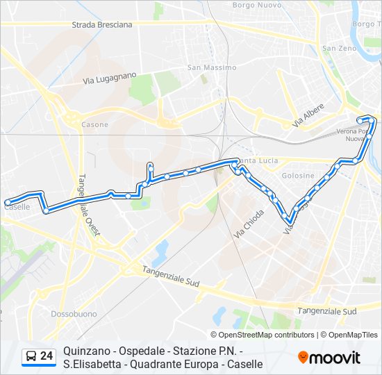 24 bus Line Map