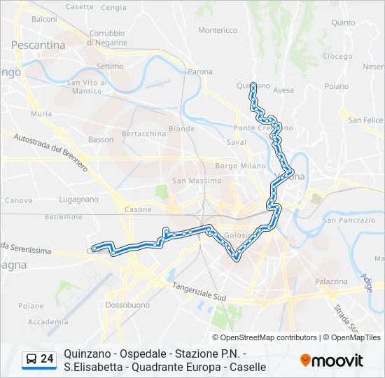 24 Bus Line Map