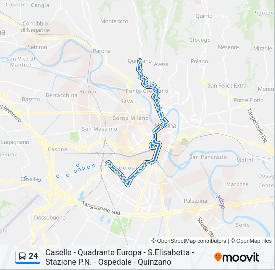 24 Bus Line Map