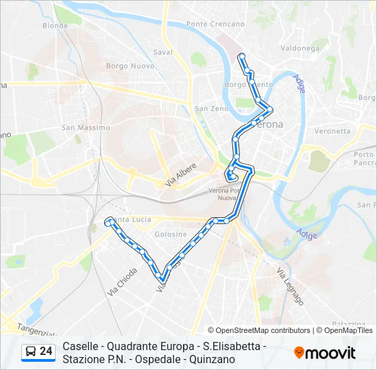 24 Bus Line Map
