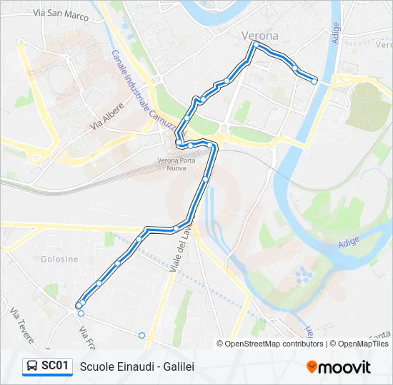 SC01 Bus Line Map