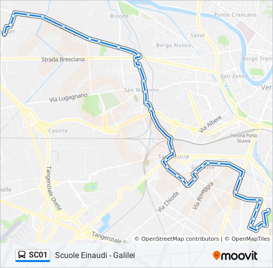 SC01 bus Line Map