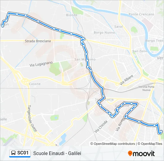 SC01 Bus Line Map