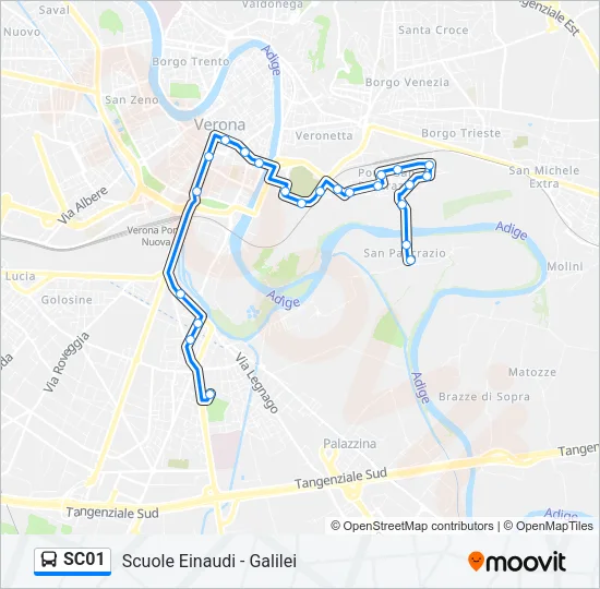 SC01 Bus Line Map