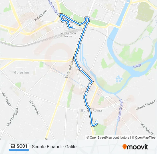 SC01 Bus Line Map
