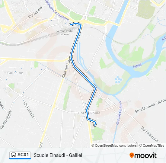 SC01 Bus Line Map