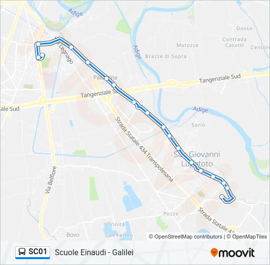 SC01 Bus Line Map