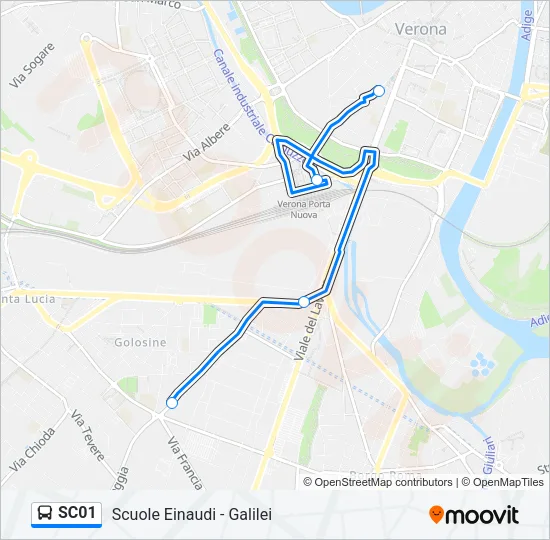 SC01 Bus Line Map