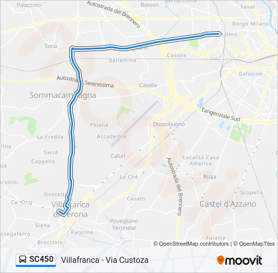 SC450 Bus Line Map