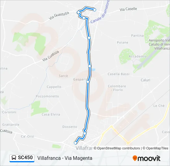 SC450 Bus Line Map