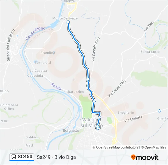 SC450 Bus Line Map