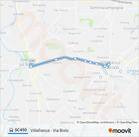 SC450 Bus Line Map