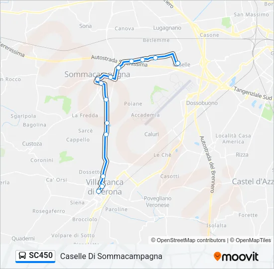 SC450 Bus Line Map