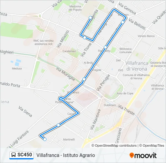 SC450 Bus Line Map