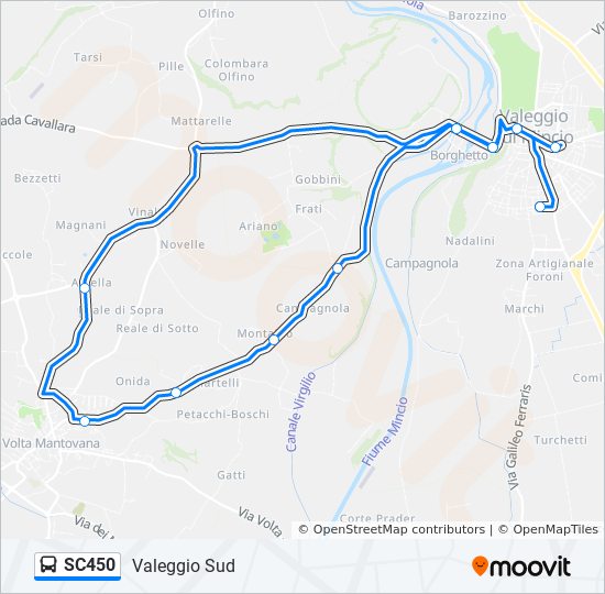 SC450 bus Line Map