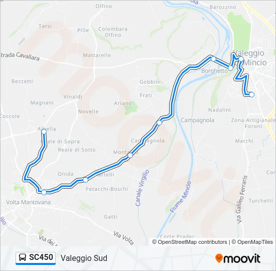 SC450 Bus Line Map