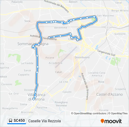 SC450 Bus Line Map