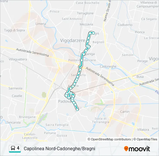 4 Bus Line Map