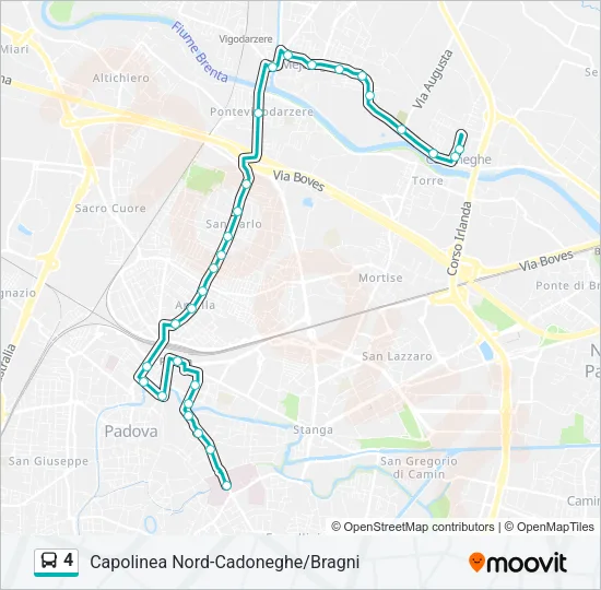 4 Bus Line Map