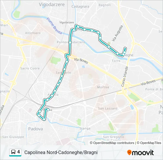 4 Bus Line Map