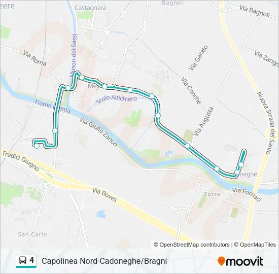 4 Bus Line Map