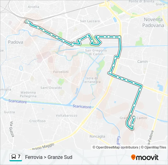 7 Bus Line Map