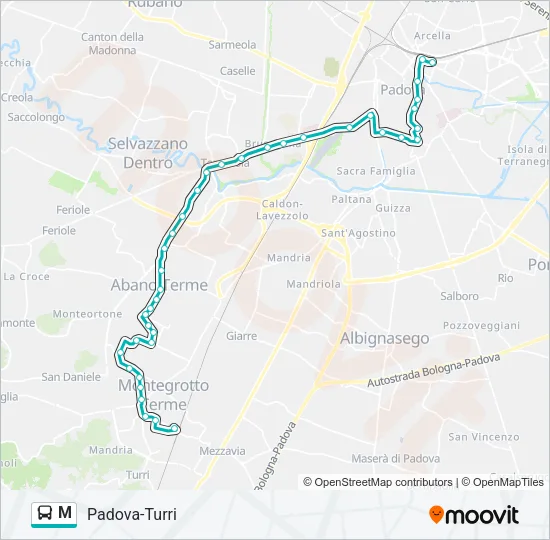 M Bus Line Map