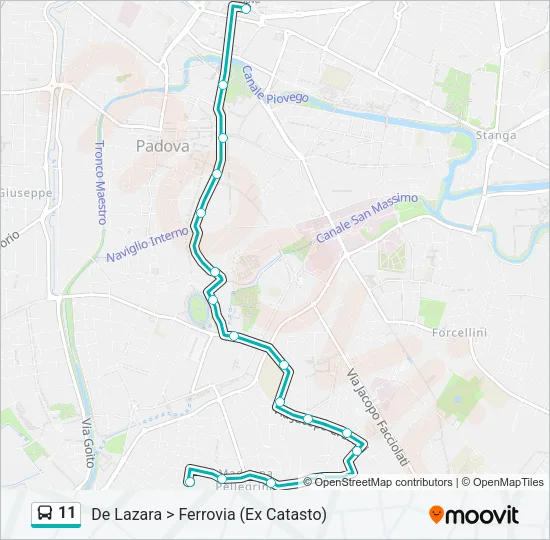 11 Bus Line Map